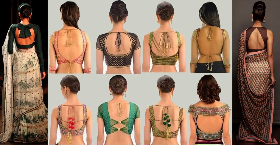 బ్యాక్ నెక్ డిజైనర్ బ్లౌజ్‌లు – Designer back neck blouses
