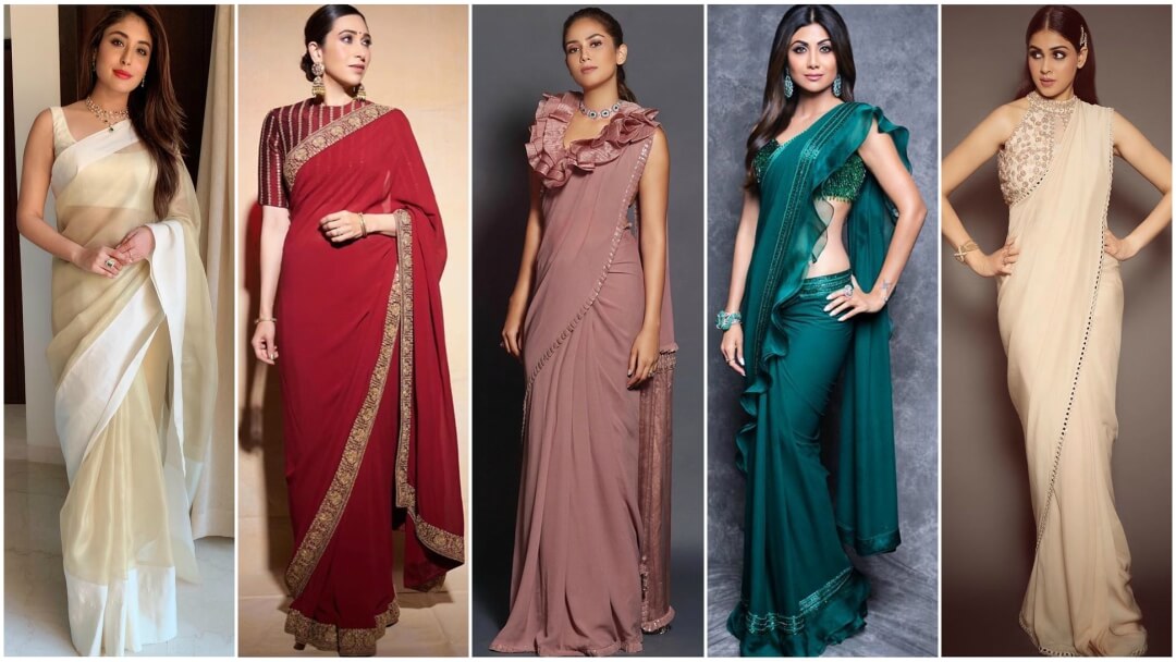 డిజైనర్ బ్లౌజ్‌లతో చీరలు – Sarees with designer blouses